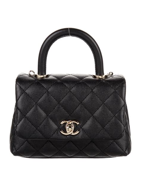 chanel coco small handle bag